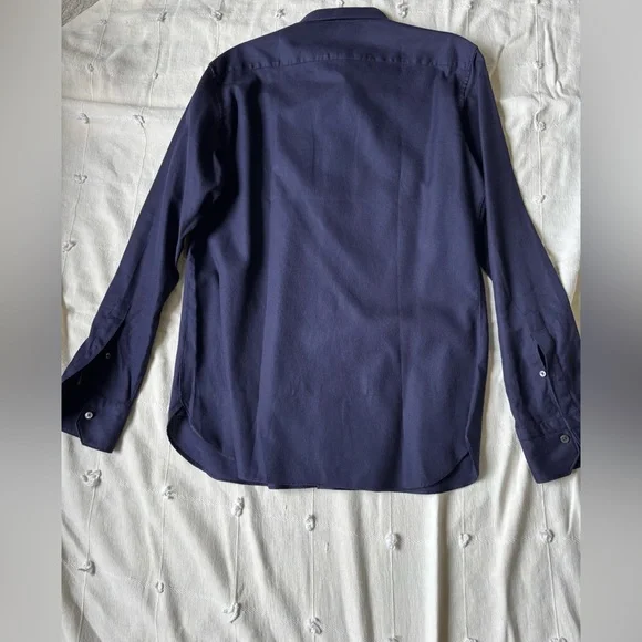 ERMENEGILDO ZEGNA
Navy Button-Up Shirt - Picture 4 of 12